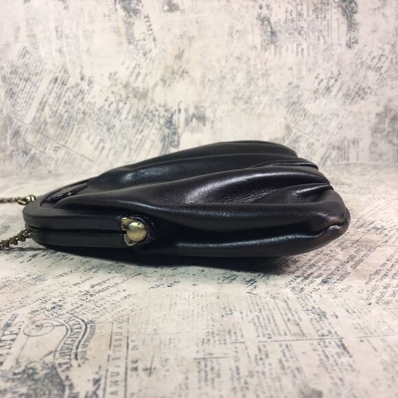 Fossil vintage leather handbag with chain handle - Picture 4 of 14